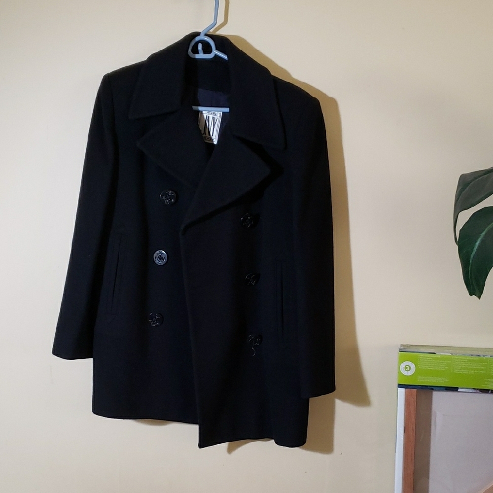 Jones New York Black Women's Peacoat